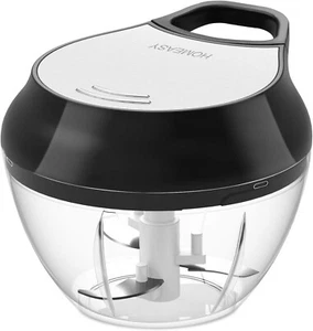 HOMEASY Manuell Zerkleinerer mit Servounterstützung 500 ml Black - Bild 1 von 9