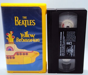 THE BEATLES YELLOW SUBMARINE VHS 1968 Psychodelic Animated Film Sgt Peppers LHCB - Picture 1 of 5