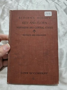 Alter antiker Buchschlüssel & Flora nördliche & zentrale Staaten von Joseph Y. Bergen - Bild 1 von 9