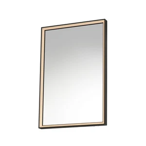 ET2 E42061 Bevel 24" W x 30" H Transitional Rectangular Framed - Black - Picture 1 of 4