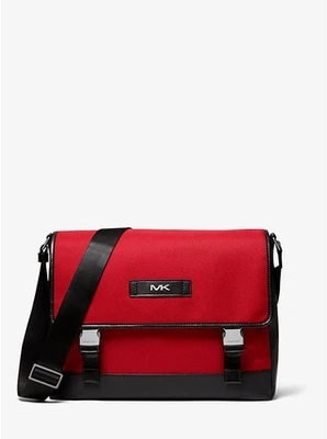 Michael Kors Kent Sport Messenger Bag Crimson/Black - Image 1 of 4