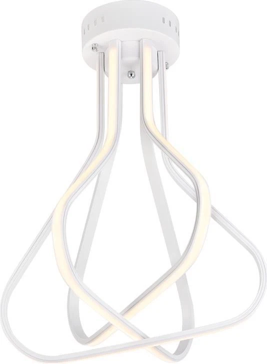 Dahlia Traditional White Flush Mount Ceiling Light - Image 1 of 1