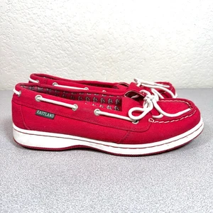 Scarpe da barca Eastland St. Louis Cardinals rosse da donna taglia 8,5 mocassini piatti 2562-26 - Foto 1 di 10