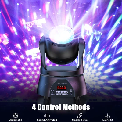 Dual Head Moving Light RGBW Kaleidoscope Effect With Starlight For Stage Event - Image 1 of 4