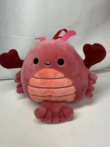 Peluche 4" Squishmallows Lorono l'aragosta ornamento rosa rosso Kellytoy - Foto 1 di 7