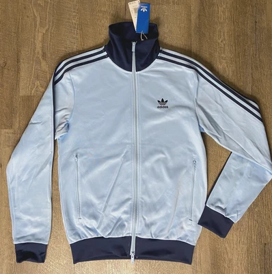 Adidas Originals Beckenbauer Sky Blue Classic Jacket Mens Size Small NEW JP2521 - Image 1 of 4