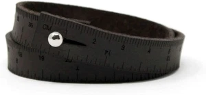 Righello da Polso Marrone Scuro 15"| Bracciale Misura Nastro | Bracciale in Pelle | Pelle Wr... - Foto 1 di 6