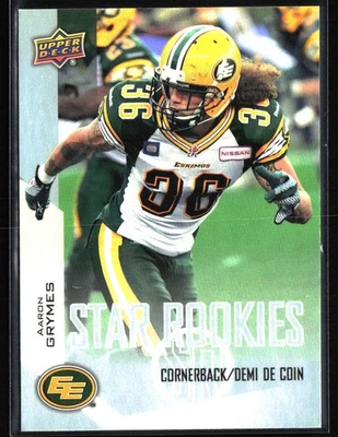 2014 Upper Deck CFL #157 Aaron Grymes - Image 1 of 2