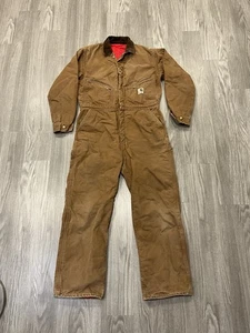 Vintage 70er-80er Carhartt Overall Herren 40R braun Duck Canvas USA Scovill Workwear - Bild 1 von 12
