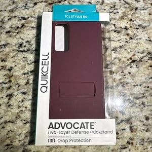QUIKCELL GrandAdvocate Kickstand Case for TCL Stylus 5G - Very Berry / Burgundy - Picture 1 of 3