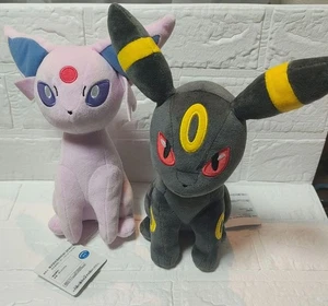 Pokémon Mofugutto Plush toy Espeon and Umbreon 2-Piece Set - Picture 1 of 3