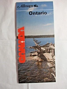 Allmaps Canada Limited Ontario 1987 Folding Road Map w/ Cities Vintage - Picture 1 of 5