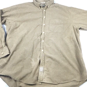 Men's Button Up Long Sleeve Shirt Size XXL Checkered Plaid - Picture 1 of 8