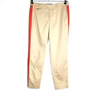 Neu Polo Ralph Lauren Gr. 8 Chinohose $ 198 rot Smoking gestreift Militär dünn - Bild 1 von 10