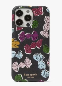 Funda de teléfono Kate Spade Gala envuelta en cuero con estampado de caramelo 13 Pro - Imagen 1 de 7