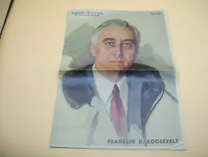 Franklin D. Roosevelt 27 de mayo de 1945 Sunday News Nueva York Foto Periódico Raro - Imagen 1 de 8