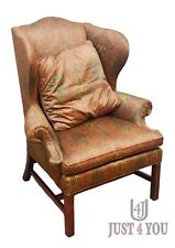 Ralph Lauren Upholstered Wingback Arm Chair 