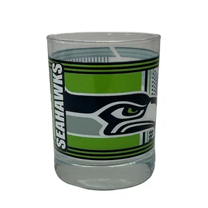 Seattle Seahawks Cocktail Glass 13oz Old Fashioned Clear NFL Official Merch - Picture 1 of 5