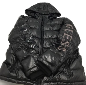 $225 GUESS Mens Mid-Weight Puffer Jacket with Removable Hood, Black, L - Picture 1 of 9