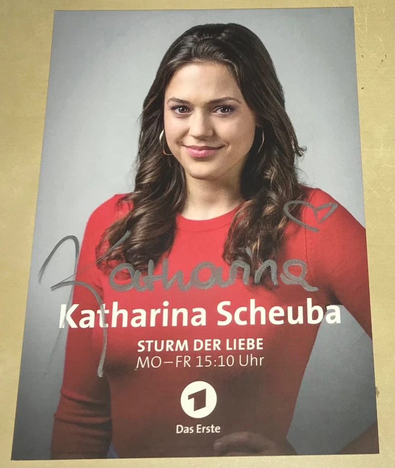 Katharina Scheuba Orig. Signierte Autogrammkarte Sturm der Liebe Autogramm #14 - Bild 1 von 1