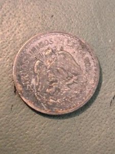 1934 Mexico 10 Centavos Silver Corrosion - Picture 1 of 2