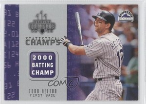 2003 Donruss Champions Statistical Champs Todd Helton #SC-21