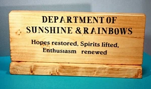 Sign Wood Inspirational Office, School, Doctor, Receptionist - Picture 1 of 5