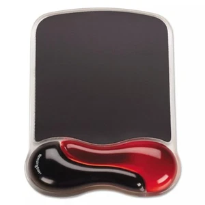 Kensington Duo Gel Wave Mouse Pad with Wrist Rest Red 62402 - Picture 1 of 1