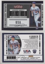 2019 Elite Extra Edition USA Collegiate National Team Tickets Andrew Abbott