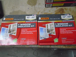 2 pack Frost King 42" x 62" Indoor Window Insulation Shrink Kit V83M - Picture 1 of 1