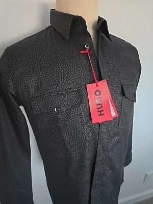 HUGO BOSS Epaz  RED TAG NEW Men's Standard Fit CASUAL SHIRT SIZE S - Image 1 of 4
