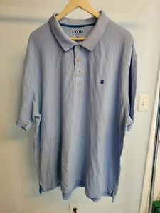 IZOD Advantage Performance Polo Shirt Cool FX Blue Size 3XLT - Picture 1 of 10