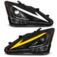 Led Drl Projector Headlights  For 2006-2012 Lexus Is250 Is350 Isf W/startup L+r