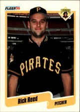 1990 Rick Reed Fleer Baseball Card #477