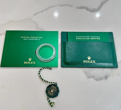 OEM Rolex GMT Master II Booklet Holder Bezel Protector SET 126711 126715 126710 - image 1 of 4