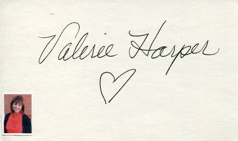 Valerie Harper Mary Tyler Moore Show Ronda The Simpsons Rare Signed Autograph Cover