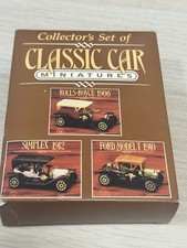 1989 Readers Digest Collectors Set of 6 Classic Car Miniatures in Box
