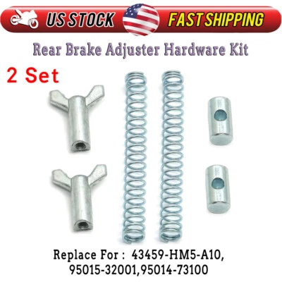 Rear Brake Adjuster Hardware Kit For Honda TRX200 Foreman 400 Rancher ATC125 200 - Image 1 of 4
