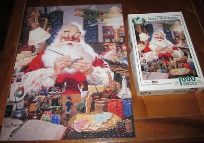 МАСТЕРСКАЯ САНТА-КЛАУСА Шедевры головоломка 2003 недостающие части Том Ньюсом - Изображение 1 из 4