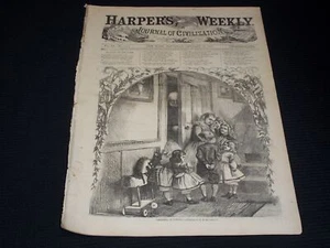 1867 JANUARY 19 HARPER'S WEEKLY MAGAZINE NICE ILLUSTRATED FRONT COVER - O 14306 - Picture 1 of 2