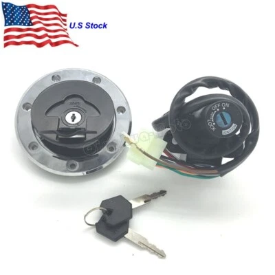 Interruptor de encendido bloqueo de tapa de gas combustible para Kawasaki Ninja ZX-9R 1994-2003 ZX-6R ZX7R Foto 1 de 4