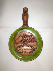VINTAGE TREASURE CRAFT TENNESSEE Souvenir Hanging PLATE Tennessee RODEO - Picture 1 of 9