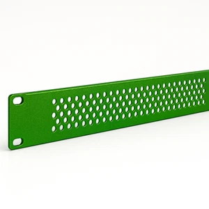 1U Green Ice Vented Rack Panel – Candy Metallic Steel 19” + Custom Color Option - Picture 1 of 4