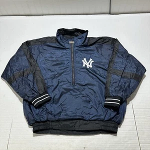 Cortavientos Vintage Pro Player New York Yankees Media Cremallera Juvenil Grande Clásico - Imagen 1 de 15