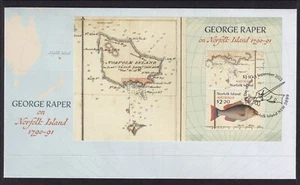 AUSTRALIA NORFOLK ISLAND 2022 George raper FDC (fv. $3.30) - Picture 1 of 1