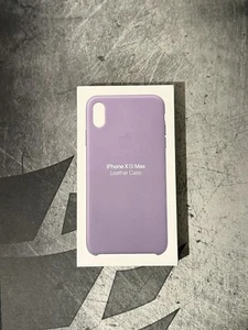 Genuine Apple iPhone Xs Max Leather Case - Lilac - Premium Quality, Brand New - Picture 1 of 2