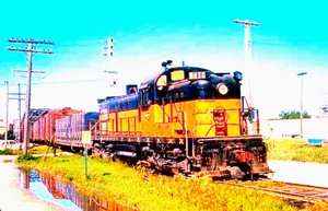 DUPLICATO SLIDE EKTACHROME MILWAUKEE ROAD ALCO RS-3 #470 - Foto 1 di 1