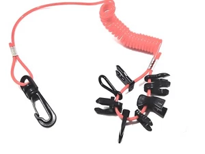 SAFETY LANYARD KILL SWITCH WITH 8 KEYS FOR MOST OUTBOARD MOTORS 256-05193-00 - Picture 1 of 1