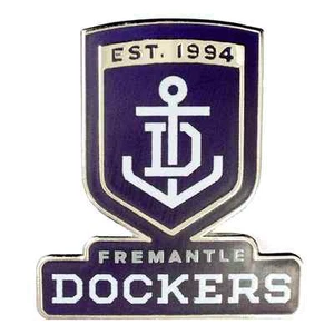 33681 FREMANTLE DOCKERS AFL TEAM LOGO MASCOT LAPEL TIE HAT PIN - Picture 1 of 1