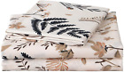 Floral Printed Sheet Set King, Soft Microfiber Botanical Bed Sheets 15